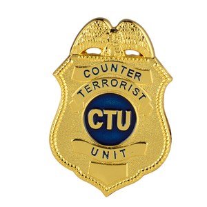 Distintivo di sicurezza in lega di zinco Logo personalizzato pressofusione stampa di smalto per guardia pompiere decorazione uniforme Pin 24h Design gratuito - Product Image 6