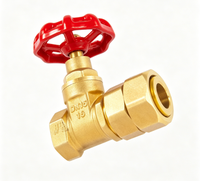 Vanne à opercule en laiton, télescopique, raccord fileté, commande manuelle, pour système d'alimentation en eau, PN16, OEM1/2in-1in