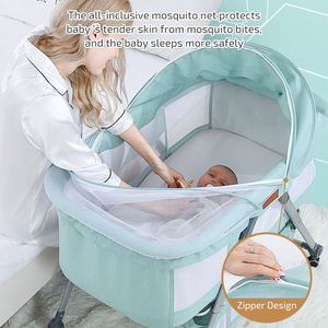 Cuna Plegable Portátil de Alta Calidad con Altura Ajustable para Recién Nacidos y Niños Pequeños, Mosquitera de Calidad para el Hogar, Artículos para Bebés - Product Image 4