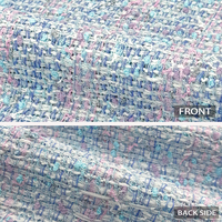 La tela de tweed de moda más vendida es adecuada para la decoración del lugar de alojamiento del programa y se enviará inmediatamente