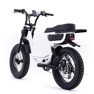 Bicicleta Eléctrica Todoterreno Vintage, Bicicleta Eléctrica Retro de 20 Pulgadas con Doble Suspensión, Bicicleta Eléctrica con Certificación UL - Product Image 3