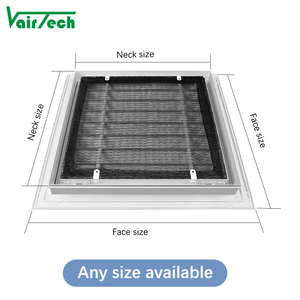 <span class=keywords><strong>Grille</strong></span> de retour d'air décorative en aluminium pour climatiseur, couvercle de ventilation pour plafond et mur, type à charnière, <span class=keywords><strong>grille</strong></span> antirouille avec filtre à air - Product Image 4