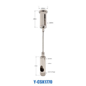 Kits <span class=keywords><strong>de</strong></span> <span class=keywords><strong>suspension</strong></span> <span class=keywords><strong>de</strong></span> câbles <span class=keywords><strong>pour</strong></span> luminaires en acier inoxydable à prix compétitif avec clips <span class=keywords><strong>de</strong></span> câble en laiton <span class=keywords><strong>pour</strong></span> suspendre les luminaires - Product Image 6