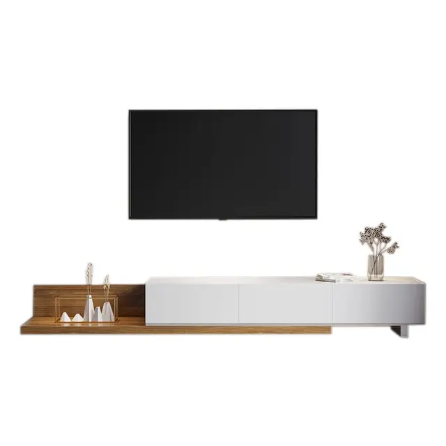 Modern living room furniture sets Tv stand unit cabinet wooden Tv table Wood Extendable TV Stand Media Console with 3-Drawer