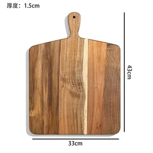 Tabla de cortar rectangular de madera de acacia con asa, tabla de cocina para servir queso y embutidos - Product Image 5