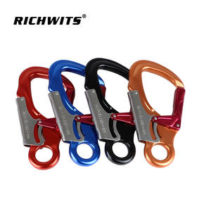 Mosquetón de Aluminio Aeronáutico 7075, 35KN, Mosquetón Principal para Escalada en Exteriores, Gancho de Ojo Pequeño, Bloqueo de Cuerda de Seguridad - Product Image 4