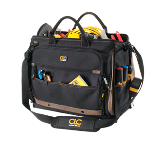 Muestra gratuita de bolsas de herramientas de alta calidad con múltiples bolsillos, asa rígida y correa para el hombro para electricistas y mecánicos. - Product Image 4