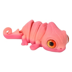 Llavero colgante de juguete con diseño de <span class=keywords><strong>lagarto</strong></span> 3D transfronterizo, simulación de ojos, articulado, para maternidad - Product Image 2