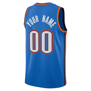 Maillot de basket personnalisé pour homme, avec nom au choix, Oklahoma City, brodé, uniforme de sport pour jeunes, vêtements de sport, thermocollé - Product Image 2