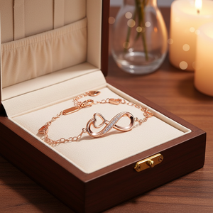 Fábrica <span class=keywords><strong>de</strong></span> Joyería OEM, Pulsera Infinita <span class=keywords><strong>de</strong></span> Plata <span class=keywords><strong>de</strong></span> Ley 925 con Circonita, Símbolo <span class=keywords><strong>de</strong></span> <span class=keywords><strong>Amor</strong></span> Infinito en Forma <span class=keywords><strong>de</strong></span> Corazón, Chapada en Oro <span class=keywords><strong>de</strong></span> 18K <span class=keywords><strong>de</strong></span> Lujo - Product Image 2