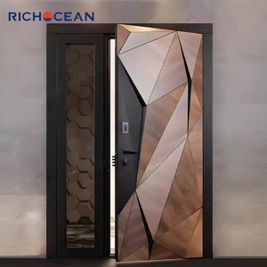 <span class=keywords><strong>Puertas</strong></span> <span class=keywords><strong>de</strong></span> <span class=keywords><strong>Seguridad</strong></span> Modernas para Villas RICHOCEAN, Puerta Exterior Abatible <span class=keywords><strong>de</strong></span> Aluminio Blindado <span class=keywords><strong>con</strong></span> Cerradura Inteligente - Product Image 1