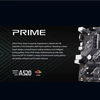 A520M-K ASUS Prime Motherboard AMD AM4 terbaru soket micro-atx DDR4 Ryzen 5000/3000 siap Realtek 1 1Gb