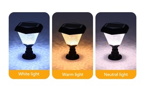 Năng lượng mặt trời có hoa văn dài mặt dây đèn khẩn cấp 6-8 giờ điều khiển từ xa + Đèn sân vườn năng lượng mặt trời cảm biến ánh sáng - Product Image 2