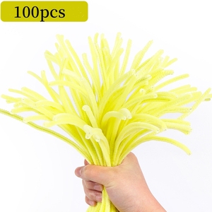100 piezas creativas de tubo de vástago de chenilla limpiador de tuberías artesanía <span class=keywords><strong>Fuzzy</strong></span> Sticks <span class=keywords><strong>Wire</strong></span> <span class=keywords><strong>Craft</strong></span> para creativo hecho a mano Diy Art <span class=keywords><strong>Craft</strong></span> Project - Product Image 4