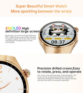 2025 nuevo reloj inteligente para dama regalo con 3 correas 1 pulsera Mini reloj inteligente de alta calidad Fitness reloj inteligente Seguimiento de salud - Product Image 5