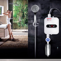 Nouvelle arrivée : chauffe-eau instantané en acier inoxydable, robinet de salle de bain, ensemble de douche, chauffe-eau électrique instantané, robinet de douche