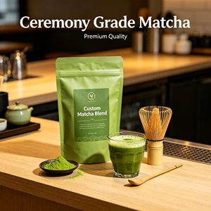 Té Matcha Japonés de Marca Privada, Grado Ceremonial Premium 1A - 8A, Matcha en Lata de 30g, Té Verde Matcha Orgánico en Polvo - Product Image 1