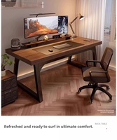 Fabriekslevering Bekend Merk Huishoudelijk Bureau Robuust Houten Gaming Bureau met Verdikte Bladplaat voor Slaapkamer