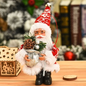 Handmade Small Fabric Santa Claus Doll Ornament Cross-Border Hot-Selling Standing <b>Figure</b> for Mall Windows <b>Christmas</b> Gift - Product Image 6