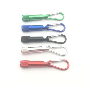 Promotional gifts custom logo led torch with carabiner