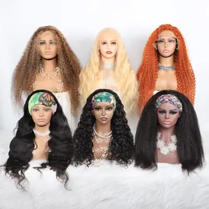 Factory Outlet 100% human hair extensions 13x6 lace frontal wig 180% 200% 250% density cuticle aligne hair hair vendors