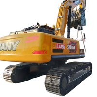 Excavator Bekas SANY SY365H SY365 Crawler dengan ROI Tinggi, Jangkauan Gali 11,35m, Peralatan Konstruksi Besar untuk Reklamasi Lahan