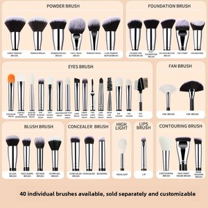 Travel Cosmetic Bag Foldable Makeup Brush Organizer Stand Case Makeup Artist Holder Professional Beauty Storage - Product Image 3