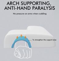 Oreiller de soutien cervical pour couples avec mousse à mémoire de forme pour dormir au lit, anti-pression, repose-bras, pour femme et mari
