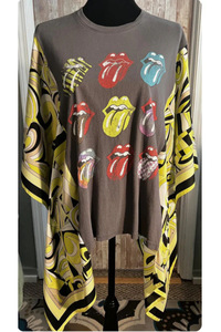 <span class=keywords><strong>T</strong></span>-<span class=keywords><strong>shirt</strong></span> à manches courtes pour femmes de style <span class=keywords><strong>vintage</strong></span> à motif personnalisé - Product Image 5