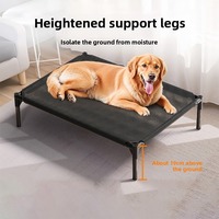 Lit pour chien surélevé rectangulaire classique moderne en vente chaude pour les chiens extra grands, lit pour animaux de compagnie imperméable, capacité durable