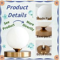 Lampe de bureau LED d'intérieur au style créatif et nouveau avec éclairage nocturne, type lune en résine, alimentée par batterie ou à brancher, lampe de chevet