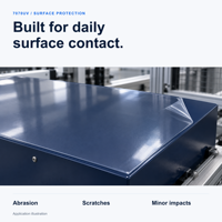 Film de protection en polyuréthane transparent 3M7070UV pour panneaux de bus, rampes d'escalier et kiosques