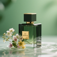 Nouveau design vide bouteilles de pulvérisation de brouillard cosmétique couleur personnalisée 30ml 50ml 100ml bouteille en verre de parfum de luxe avec emballage en boîte