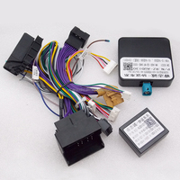 Kabel Daya Android Evoresn Car Audio 16PIN dengan Kotak Canbus untuk Audi Q3, Adaptor Kabel Harness Pemutar DVD, Hitam 21cm