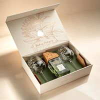 Boîte pliante entièrement personnalisée avec insert logo, boîte rigide de luxe, emballage cadeau haut de gamme, boîtes en papier rigide magnétiques avec couvercle