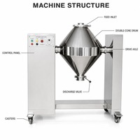 Mélangeur commercial en W pour granulés, équipement de mélange continu pour aliments, engrais, céréales, cosmétiques et poudres fines