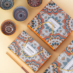 Newell micro-ondes cadeau nouilles en porcelaine 30 oz avec main personnalisé 42oz bol à soupe ensemble en céramique pour la <span class=keywords><strong>laine</strong></span> - Product Image 5