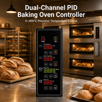 Controlador de Temperatura Digital AISET YTDC-200, Panel de Control para Horno de Cocción con Función de Temporizador para Horno de Cocción Comercial