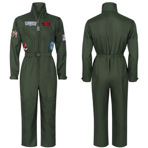 Nuevo uniforme de piloto de Halloween <span class=keywords><strong>Bar</strong></span> fiesta atleta grupo actuación escenario disfraz manga corta invierno/verano Pantalones cortos Vestidos - Product Image 1