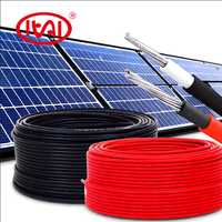 Câble Solaire Photovoltaïque en Cuivre Étamé avec Isolation XLPO et Gaine XLPO, Taille 1.5mm-16mm, 0.6/1KV, Prix Usine PV1-F