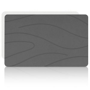 Tapis de bain en terre de diatomée ultra absorbant - Motif ondulé - Fabriqué à la machine - Écologique - Séchage rapide - Facile à nettoyer pour la douche, la baignoire et la zone de l'évier - Product Image 1