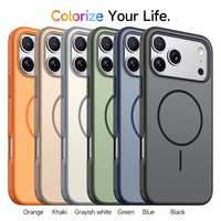 Coque de téléphone magnétique en TPU pour 17 Pro Max, pour 16 Pro, 15, coque de téléphone magnétique résistante aux chutes