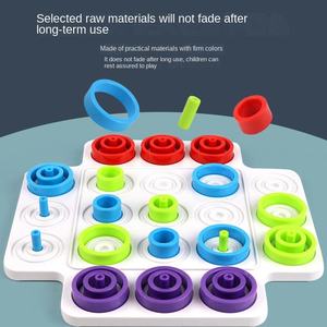 EPT Autres jeux éducatifs très vendus Piège pour enfants Jeu de société en plastique Tic-Tac-Toe Trio Development Smart Toy Chess Puzzle - Product Image 3