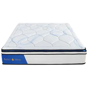 Modern Bedroom 7 Zone Pocket Spring Mattress Queen King Size Bed And Mattress Set With Luxury Pillow Top Design