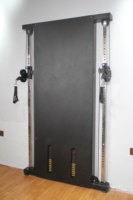 Equipo de Fitness Máquina Multifuncional de Poleas de Pared Crossover Trainer Media Jaula de Sentadillas y Doble Polea
