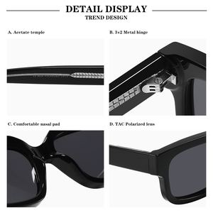 2025 mode Boutique Offre Spéciale épais acétate lunettes de soleil mode luxe logo personnalisé lunettes de soleil hommes - Product Image 6