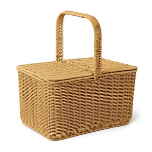 Panier mural en bambou 2026 Nouvelle Arrivée Écologique Multifonctionnel Tressé à la main en rotin et jacinthe d'eau pour bureau - Product Image 4