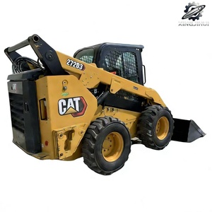 Chargeuse sur pneus Caterpillar272D3 d'occasion, chargeuse compacte, 4 tonnes, godet de 1 m³, marque japonaise d'origine, faible nombre d'heures, certifiée CE, d'occasion - Product Image 1