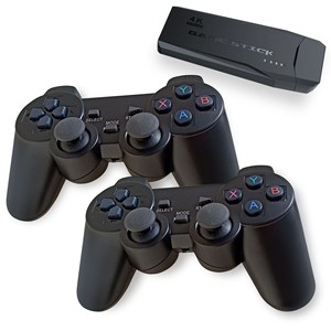 New Lite 4K 64G M8 <span class=keywords><strong>Game</strong></span> Stick Incorporado 10000 + Juegos TV Consola de juegos retro con controlador inalámbrico para niños Regalo de Navidad