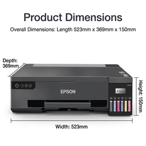Impresora Fotográfica Original Epson EcoTank L18050 <span class=keywords><strong>A3</strong></span>+ de 6 Colores, Impresora Inalámbrica con Tanque de Tinta, Compatible con Impresión de CD/DVD y Tarjetas de Identificación de PVC - Product Image 5